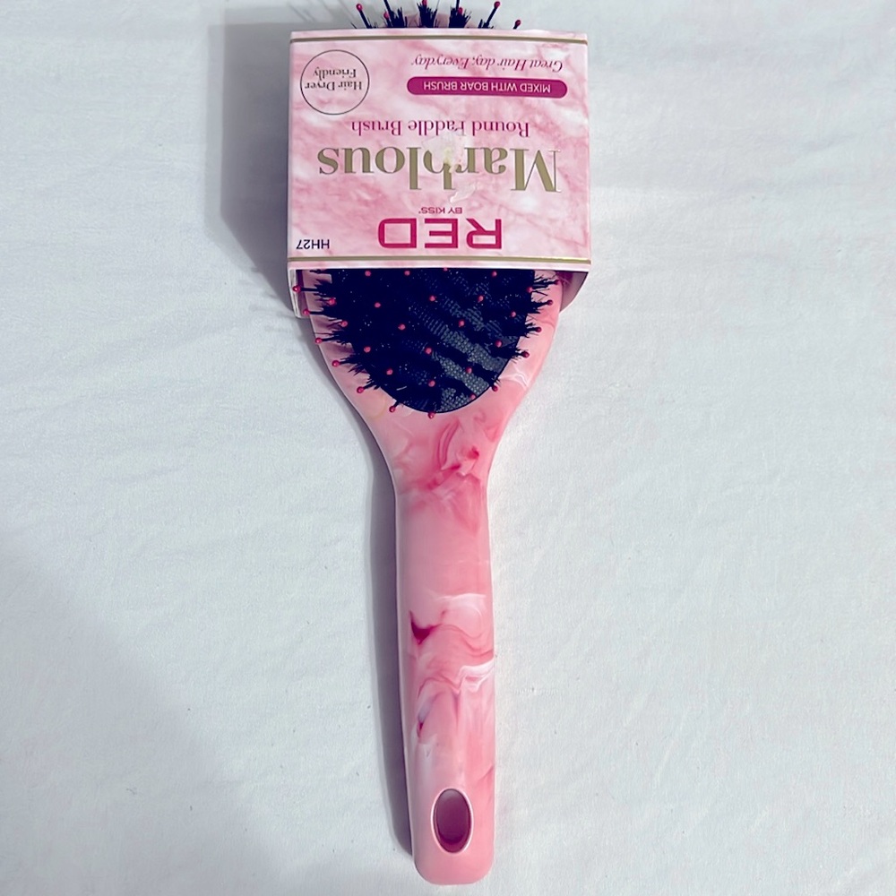 Marblous Round paddle Brush, Great Hair day Everyday